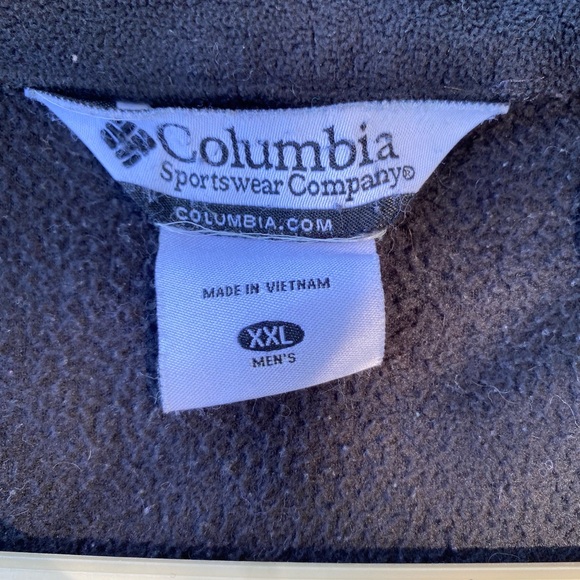 Black Columbia Sportswear Fleece Zip-up Jacket Men’s 2XL - Picture 3 of 3